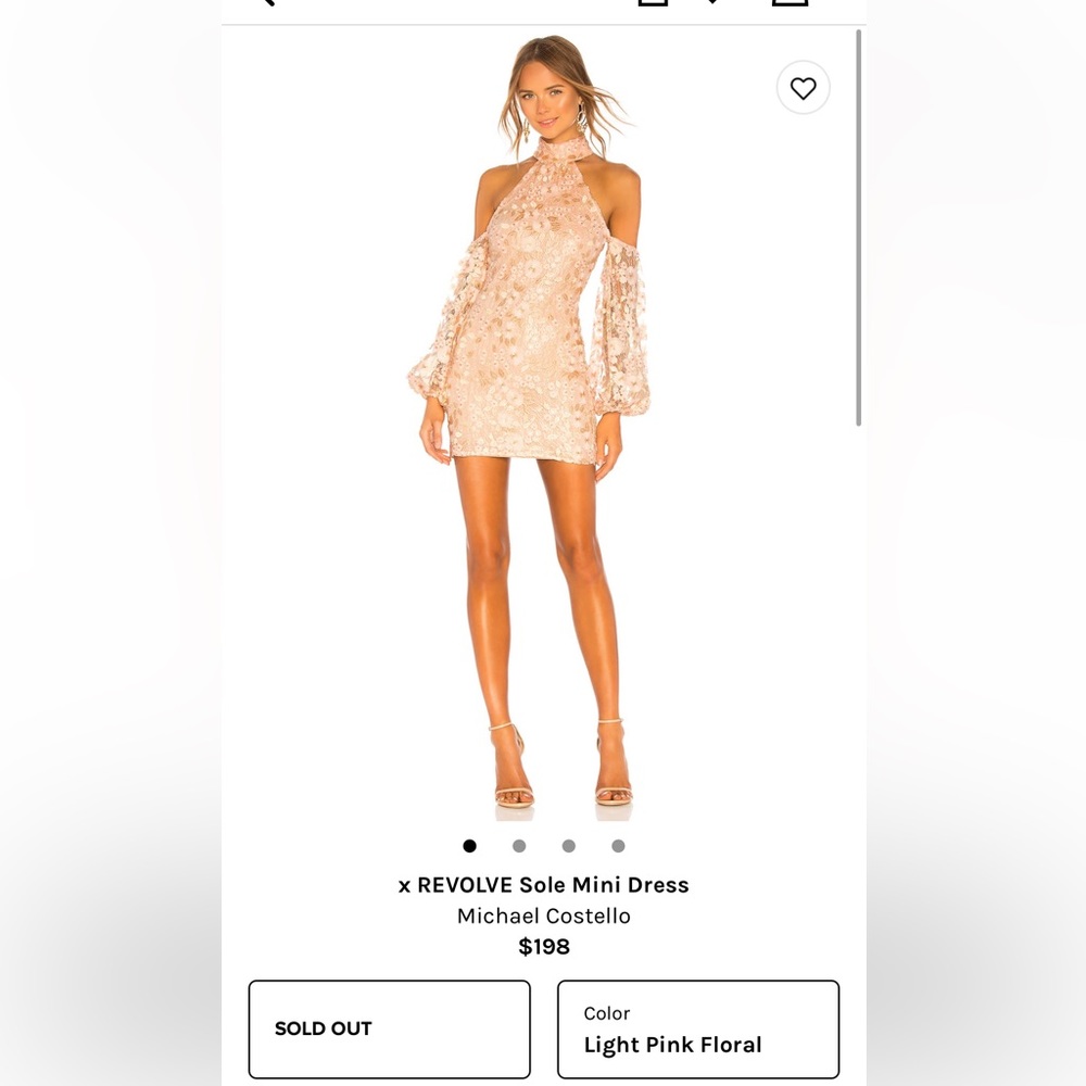 Size small Michael Costello dress from Revolve.